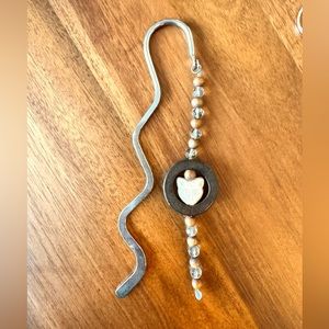 Cat Face Metal Artisan Bookmark